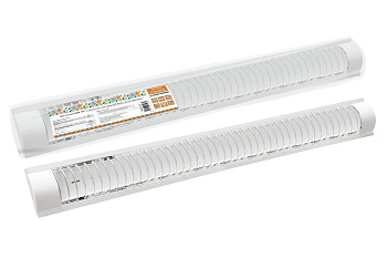 SQ0327-0411 Светильник СПО 3017 (с решеткой), под лампу LED Т8/G13 2х120 Народный