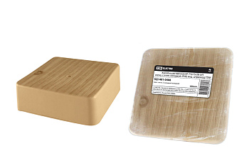 SQ1401-0406 Коробка распаячная КР 75х75х28 ОП сосна, с клем. колодкой, IP40, инд. штрихкод TDM