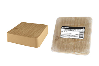 SQ1401-0404 Коробка распаячная КР 75х75х20 ОП сосна, с клем. колодкой, IP40, инд. штрихкод TDM