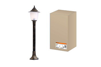 SQ0330-0517 Светильник Прага Эл-11-73-100Б 60 Вт Е27 напольный на стойке h-1.0 м бронза TDM