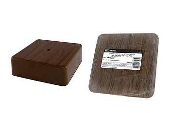 SQ1401-0305 Коробка распаячная КР 75х75х28 ОП бук IP40, инд. штрихкод TDM