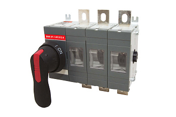 Рубильник ВНК-37-1 3П 315А с установленной фронтальной ручкой 2 управления TDM (SQ0744-0004)