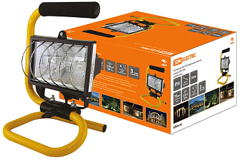 SQ0302-0013 Прожектор ИО150П (переноска) галоген.черный IP54 TDM