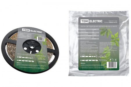 SQ0331-0173 Лента светодиодная SMD5050-60-54-12-144-YE 60LED/м, IP54, 12В, 14,4Вт, желтый, (У) TDM - купить выгодно в Электромеханике