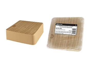 SQ1401-0405 Коробка распаячная КР 75х75х28 ОП сосна IP40, инд. штрихкод TDM