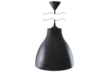 SQ0313-0019 Светильник НСБ 21-60-072 УХЛ4 "Melodi" черный, шнур черный TDM