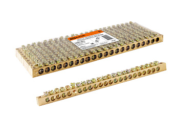 SQ0801-0074 Шина "N" нулевая 8x12мм 22/2 (22 группы/крепеж по краям) TDM