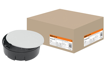 SQ1402-0192 Монтажная коробка У192 СП D102х30мм, крышка, TDM