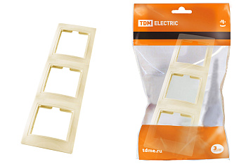 Рамка 3-х постовая вертикальная сл. кость "Таймыр" TDM