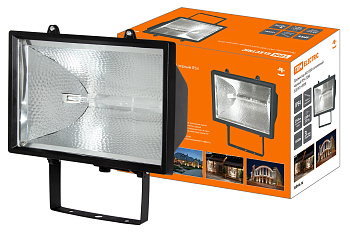SQ0301-0008 Прожектор ИО1500 галогенный черный IP54 TDM