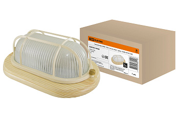 SQ0303-0438 Светильник НПБ1202 сосна овал с реш. 100Вт IP54 TDM