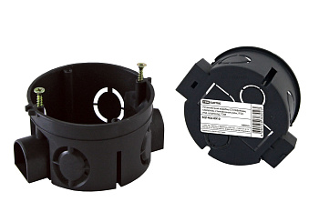 SQ1402-0910 Установочная коробка СП D68х40мм, саморезы, стыковочные узлы, IP20,  инд. штрихкод, TDM