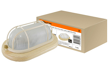 SQ0303-0436 Светильник НПБ1402 сосна овал с реш. 60Вт IP54 TDM