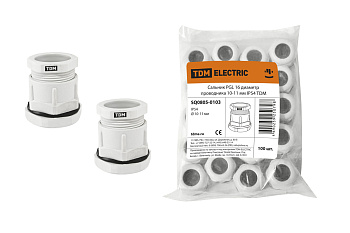 SQ0805-0103 Сальник PGL 16 диаметр проводника 10-11 мм IP54 TDM