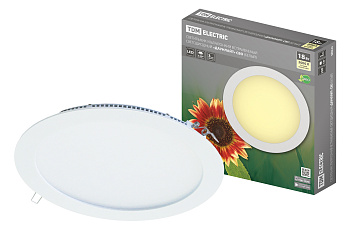 SQ0329-0009 Светильник ультратонкий встраиваемый светодиодный "Даунлайт" СВО (белый) 18 Вт 3000К TDM