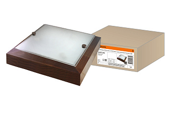 SQ0303-0406 Светильник НПБ 02-2х40-121 УХЛ4 "Киото-1" венге 2х40 Вт IP20 (270х270х75) TDM