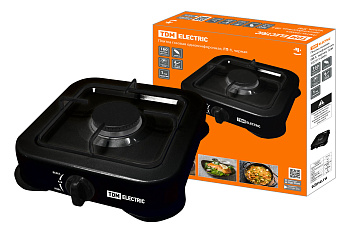 SQ2515-0004 Плитка газовая одноконфорочная, ГП-1, чёрная, TDM