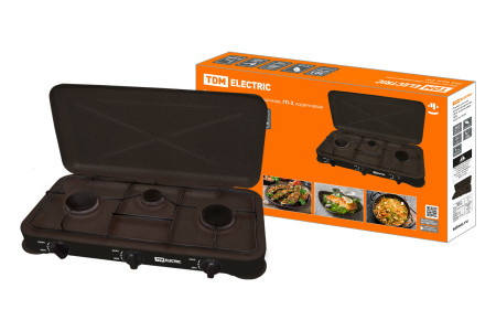 SQ2515-0009 Плита газовая трехкомфорочная, ГП-3, коричневая, TDM - купить выгодно в Электромеханике