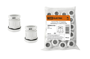 SQ0805-0102 Сальник PGL 13.5 диаметр проводника 9-10 мм IP54 TDM