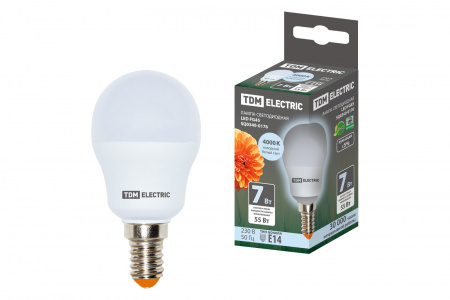 SQ0340-0176 Лампа светодиодная FG45-7 Вт-230 В-4000 К–E14 TDM - купить выгодно в Электромеханике