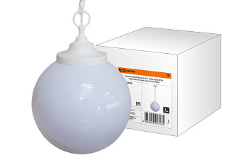 SQ0313-0006 Светильник НСБ 02-60-251 УХЛ4 60 Вт, IP40, шар опал 250 мм, цепь белая TDM