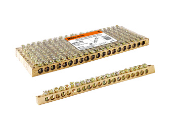 SQ0801-0073 Шина "N" нулевая 8x12мм 20/2 (20 групп/крепеж по краям) TDM