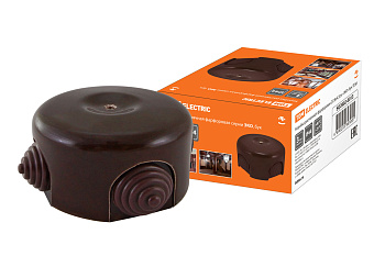 SQ2802-0013 Коробка распаячная фарфоровая D7,8х4,5см «ЭКО» бук TDM