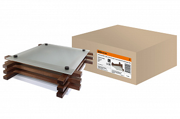 SQ0303-0402 Светильник НПБ 01-2х60-121 УХЛ4 "Бонсай-1" венге 2х60Вт IP20 (330х330х85) TDM