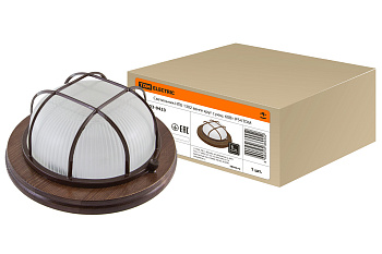 SQ0303-0433 Светильник НПБ1302 венге круг с реш. 60Вт IP54 TDM