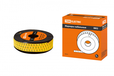 SQ0511-0034 Маркер МК2 - 4мм символ "5" 500шт/ролл TDM - купить выгодно в Электромеханике