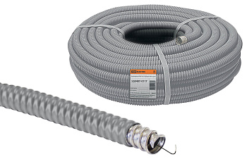 Металлорукав в ПВХ-изоляции РЗ-Ц-П 25 серый (25м) TDM