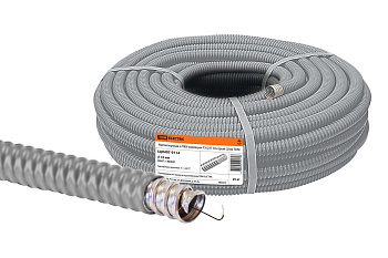 Металлорукав в ПВХ-изоляции РЗ-Ц-П 18 серый (25м) TDM