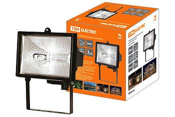 SQ0301-0004 Прожектор ИО500 галогенный черный IP54 TDM