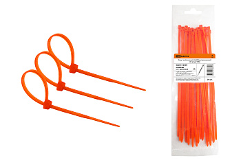SQ0515-0369 Хомут нейлоновый 4.8х400мм (оранжевый) (25 штук) TDM
