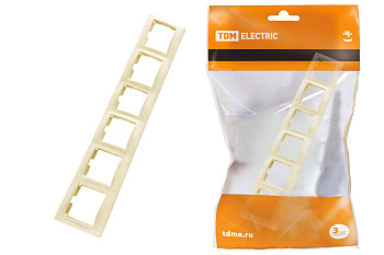 SQ1814-0135 Рамка 6 постовая горизонтальная сл. кость "Таймыр" TDM