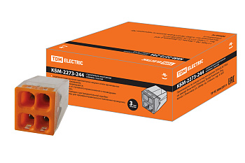 SQ0517-0115 Строительно-монтажная клемма КБМ-2273-244 (2,5мм2) с пастой TDM