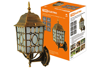 SQ0330-0333 Светильник садово-парковый "Беседка" 60 Вт, вверх, матовое/бронза, Е27, TDM