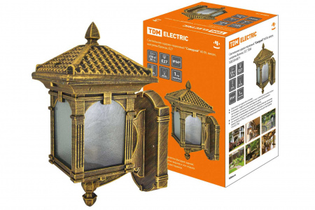 SQ0330-0077 Светильник садово-парковый "Самурай" 60 Вт, вверх, шагрень/бронза, Е27, TDM - купить выгодно в Электромеханике