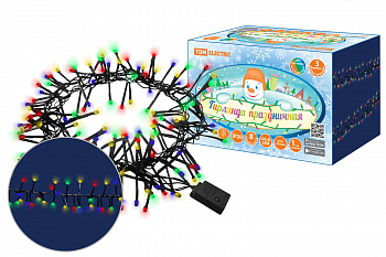 SQ0361-0092 Гирлянда светодиодная "Мишура" 3 м, 320LED, многоцветн., 8 режимов, 250 В, IP20, TDM