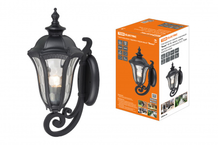 SQ0330-0204 Светильник садово-парковый "Вена" 60 Вт, вверх, алюм., прозрачное/черный, Е27, TDM - купить выгодно в Электромеханике