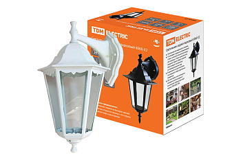 SQ0330-0062 Светильник 6060-22 садово-парковый шестигранник, 60Вт, вниз, белый