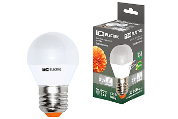 SQ0340-0043 Лампа светодиодная FG45-5 Вт-220 В-4000 К–E27 TDM