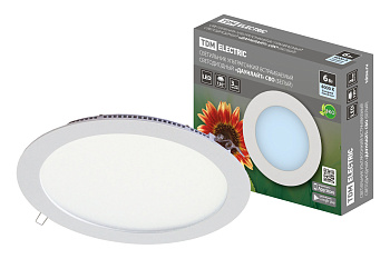 SQ0329-0028 Светильник ультратонкий встраиваемый светодиодный "Даунлайт" СВО (белый) 6 Вт 4000К TDM