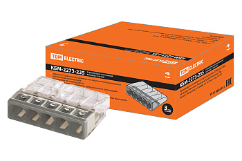 SQ0517-0114 Строительно-монтажная клемма КБМ-2273-235 (2,5мм2) с пастой TDM