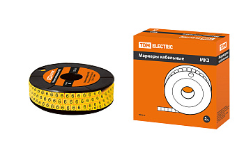 SQ0511-0056 Маркер МК3 - 6мм символ "6" 350шт/ролл TDM