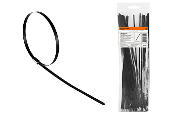 SQ0582-0119 Хомут стальной с полимерным покрытием ХСП (304) 7,9х400 (50шт) TDM