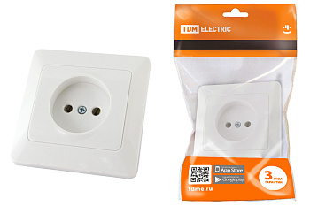 SQ1823-0009 Розетка 2П 10А 250В белая "Ильмень" TDM
