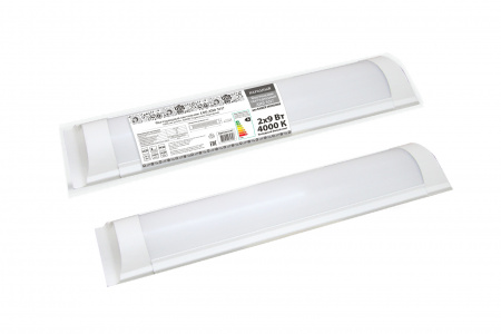 SQ0329-0147 Светодиодный светильник LED ДПО 3017 1800 лм 2х9 Вт, 4000К (термопак) Народный SQ0329-0147 Светодиодный светильник LED ДПО 3017 1800 лм 2х9 Вт, 4000К (термопак) Народный - купить выгодно в Электромеханике
