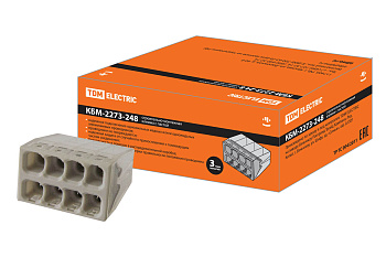 SQ0517-0117 Строительно-монтажная клемма КБМ-2273-248 (2,5мм2) с пастой TDM