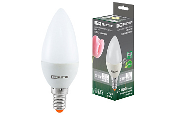 SQ0340-0016 Лампа светодиодная FС37-5 Вт-220 В -3000 К–E14 TDM